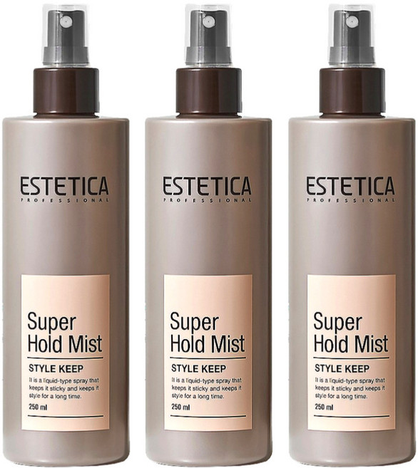 에스테티카 슈퍼 홀드 헤어미스트, 250ml, 3개