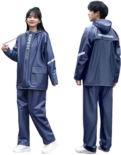 정싱 전동차 레인코트 성인 오토바이 레인코트 폭우방지 우비구 방한 우의 우비 비옷 세트/ 낚시 배달 라이더