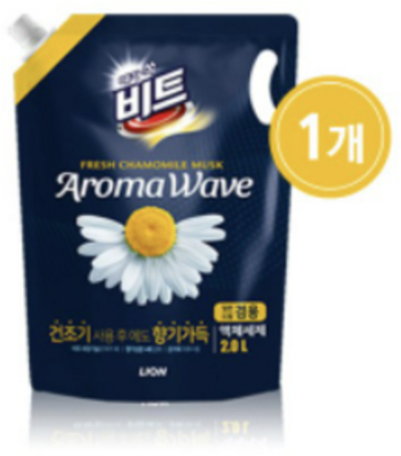 비트 아로마웨이브 일반 드럼 겸용 리필 카모마일향, 2L, 2개