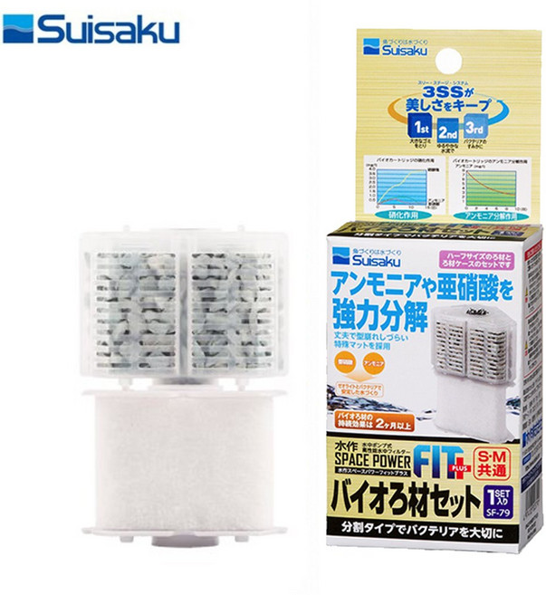 수이사쿠 파워피트 플러스 리필 (바이오 여과재)