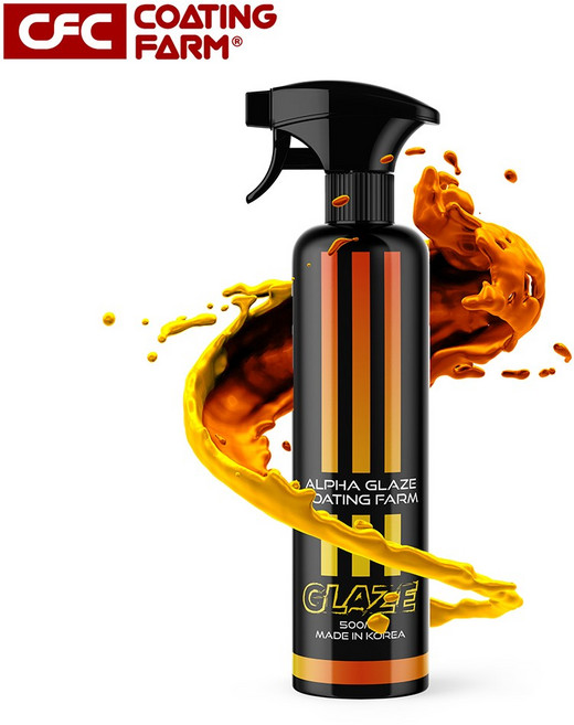 알파 글레이즈 코팅제 광택 슬릭 특화 2중레이어 코팅효과 자동차 발수 외관관리, 500ml, 1개