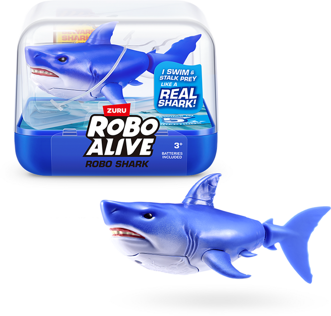 로보샤크 움직이는 샤크 상어 물고기 물놀이 장난감, 1개, 그레이