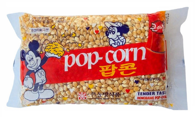 명식품본사 팝콘 [소포장] 옥수수 팝콘, 10개, 700g