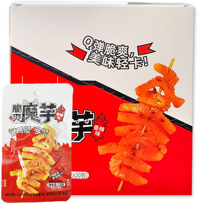 취상마우 설곤약 향라맛 case, 22g, 20개