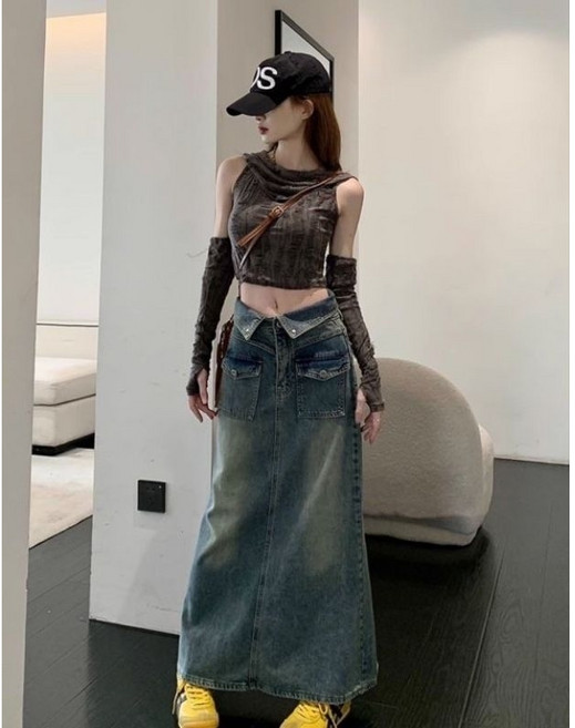 大碼專櫃牛仔半身裙