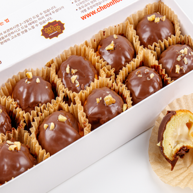 천호당 초코치즈 호두과자, 10개, 250g