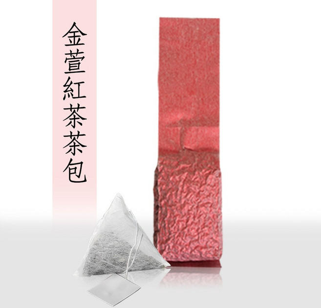 金萱紅茶茶包 三角立體茶包 台灣高山茶 龍眼木炭焙茶, 1個, 3.5g x 20個茶包 (無罐)