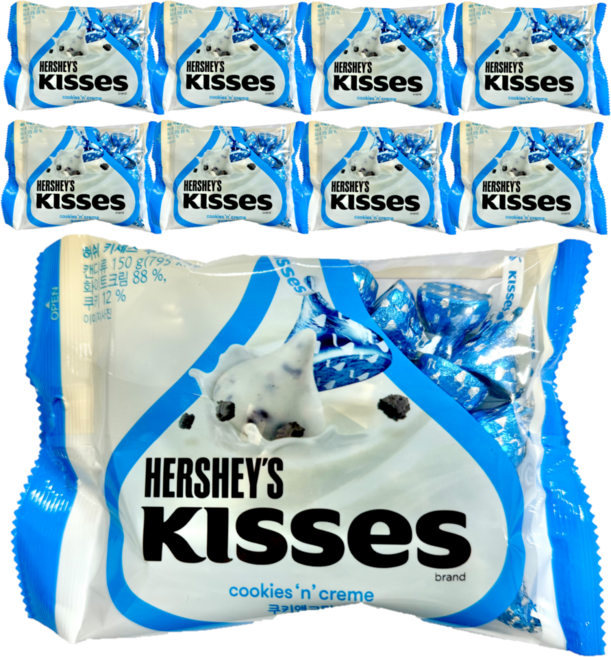 허쉬 키세스 쿠키앤크림, 150g, 9개