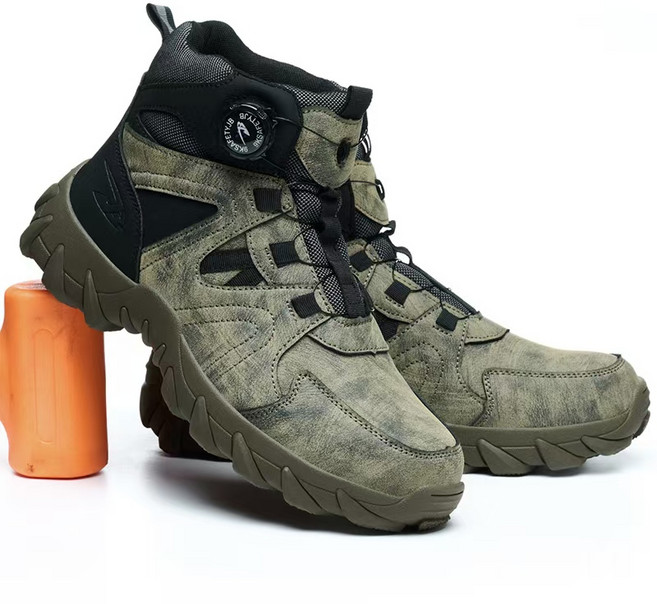 [오늘의특가] Frokom 남자 안전화 다이얼 안전화 초경량 발편한 작업화 방한 안전화 6인치