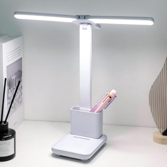 라보토리 LED 안티 블루라이트 와이드 스탠드, 화이트