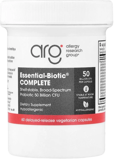 Allergy Research Group Essential-Biotic® Complete 50 Billion CFU 60 Delayed-Release Vegetarian, 1개 - 쿠팡
