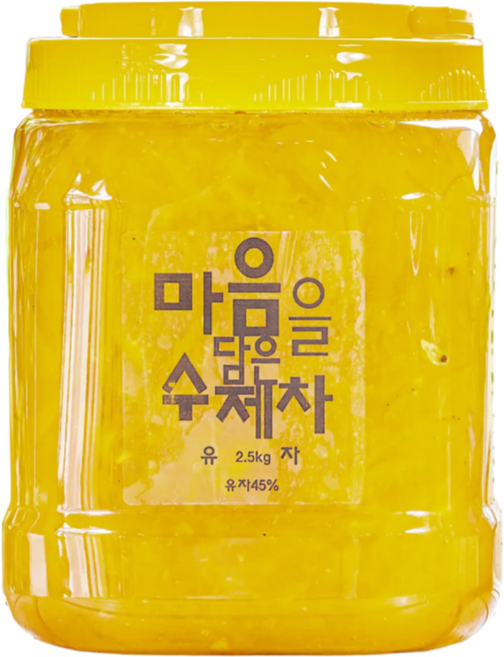 소리가있는동네 수제 꿀 유자 청 업소용 카페납품 대용량, 1개, 1개입, 2.5kg