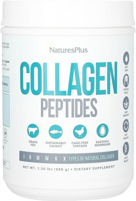 NaturesPlus 콜라겐 펩타이드 588g(1.30lb), NaturesPlus콜라겐펩타이드588g130lb, 588g, 1개 - 쿠팡