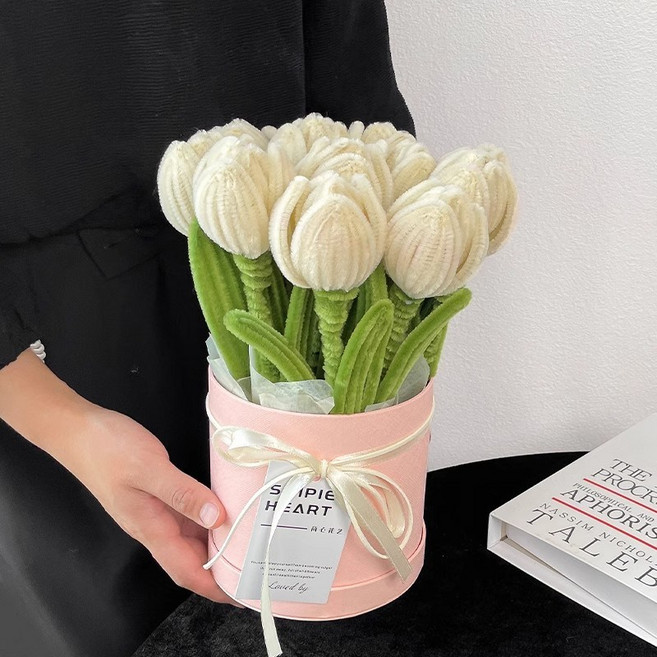 걸스코코 모루 꽃다발 만들기 DIY 키트 핸드메이드, 1개, 35번