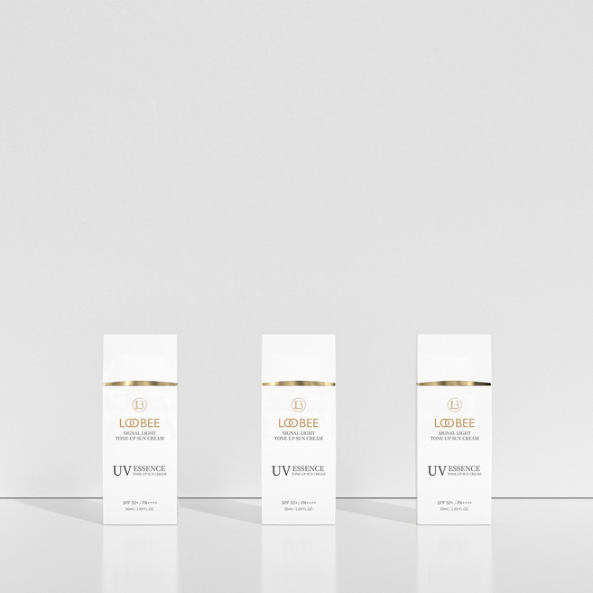 한정수량 (1+1) 루비이 에센스 톤업 선크림 비건 무기자차 SPF50+ PA++++ 미백 주름개선 자외선차단, 50ml, 3개