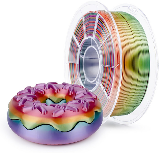 가제트 PLA PRO 필라멘트 3D프린터 1kg 투명 형광 무광 실키 특수 HS 1.75MM 실크 매트 그라디언트, Gradient Silky Rainbow