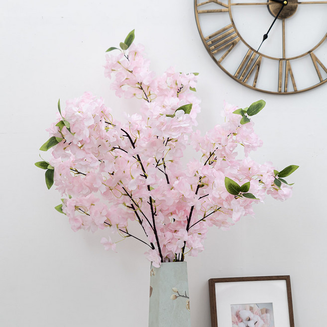 플라워트리 봄조화 벚꽃가지 팝벚꽃 100cm 인테리어 소품 풍선한가지, 1개, 100연핑크