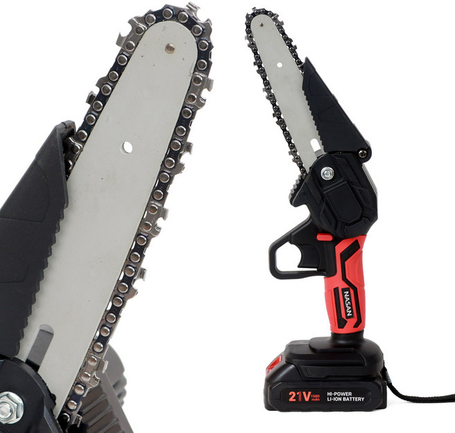 나산 전기톱 (1세트) 무선 전기 체인톱 충전톱 충전식전기톱, 나산전기톱(1세트), 1개