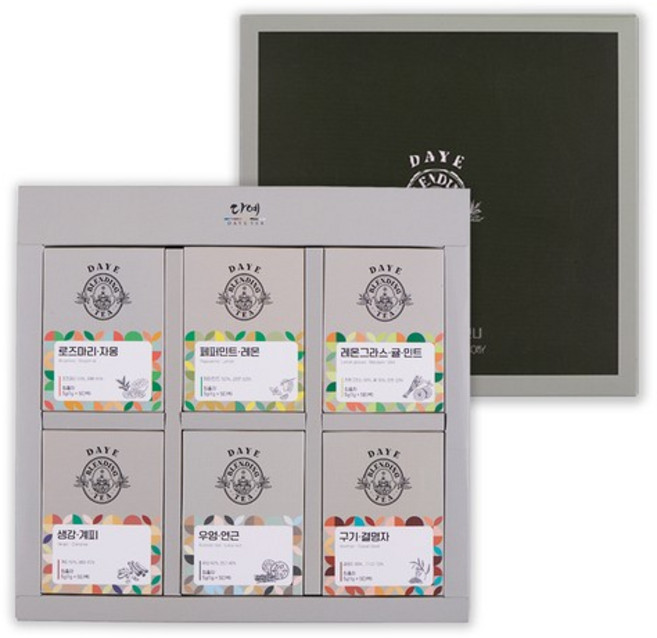 블렌딩티 하모니 6종 티백 선물세트 (쇼핑백 포함), 1개