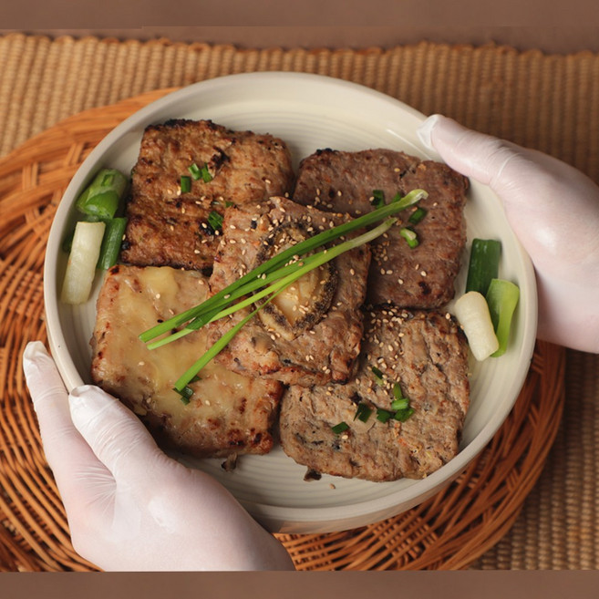 담양 100% 숯불 한우 떡갈비 5종류, 숯불떡갈비, 1개, 90g