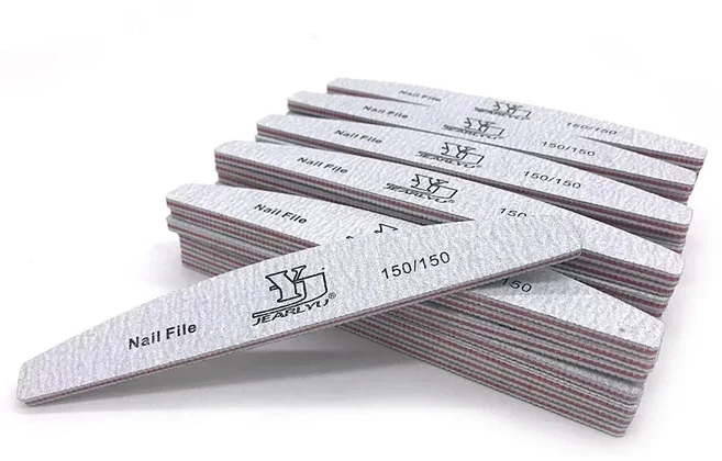 네일 믹스 컬러 80/100/150/180/240 그릿 전문 사포 큐티클 리무버 버퍼 매니큐어 도구 세트, 02 Grit 150