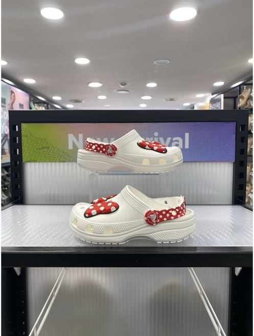 [크록스] 디즈니 미니 마우스 클로그 키즈 208711-119 화이트/레드