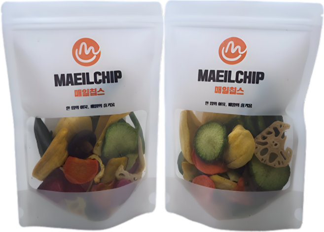 매일칩스 동결건조 9종 종합야채칩 과일 야채 믹스칩 과자, 2개, 180g