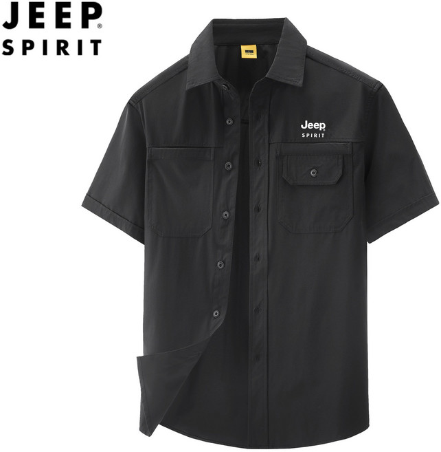 JEEP SPIRIT 지프 남자 반팔 셔츠 구김제로 베이직 셔츠 8892+양말