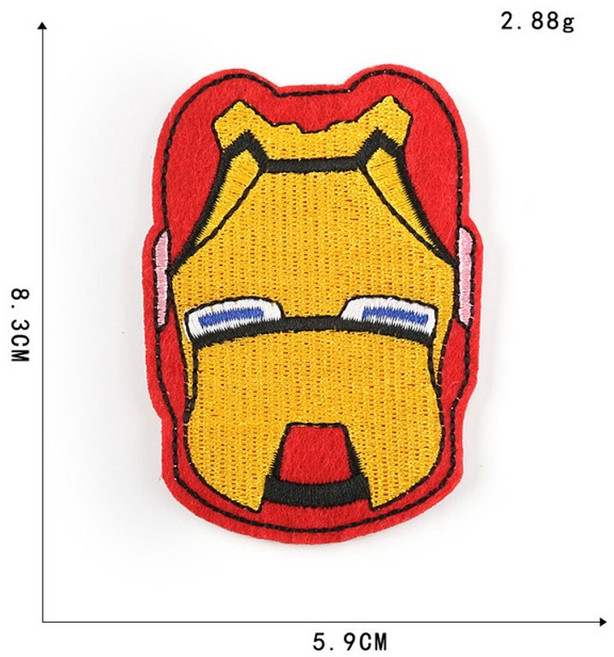 와펜 자수 패치 열접착 빈티지 캐릭터 명품와펜 마블 아이언 맨 스파이더맨 헐크 캡틴 아메리카 애니메이션 만화 옷 의류 스티커 천 스티커