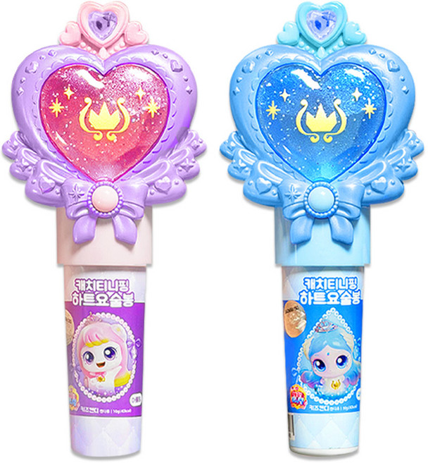 캐치티니핑 하트요술봉 10g 2종, 빛나핑+초롱핑, 1세트