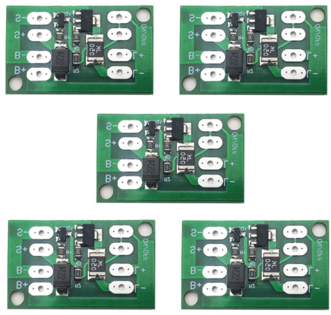 5pcs 솔라열 발전기 충전 컨트롤러 자동 조명 제어 회로 스위치 리튬 배터리 충전 보드 DIY 정원 가로등, [01] 옵션1