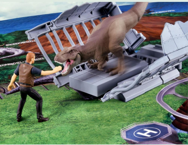쥬라기월드 테마파크 지도 공룡 섬 세트 여아 교구 toy, 1개