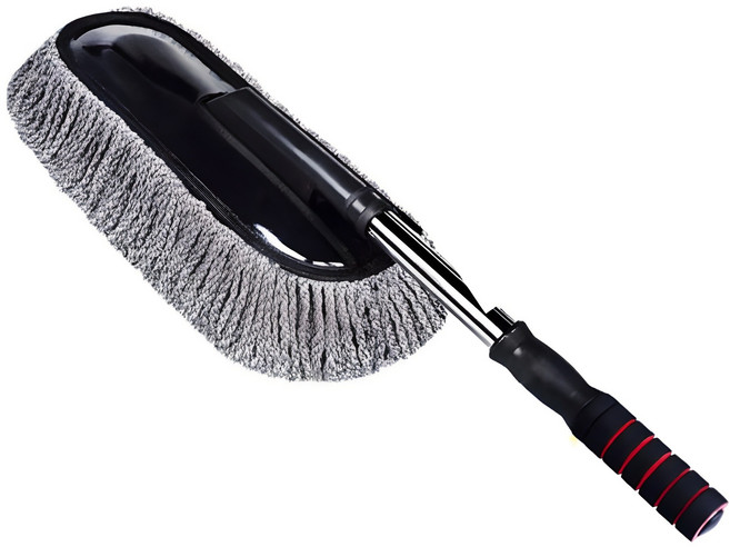 여성운전자 추천 가벼운 연장 먼지털이개 자동차걸레 차량털이개 차기름걸레 카더스터, 1개