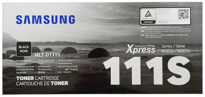 삼성 정품토너 MLT-D111S SL-M2027 SL-M2077F M2078F M2029, 검정, 1개