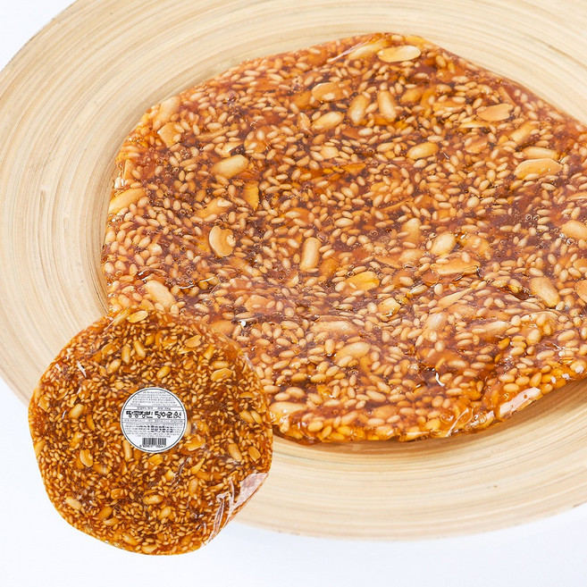 서해안민속 땅콩쟁반 덩어리엿 300g, 1개