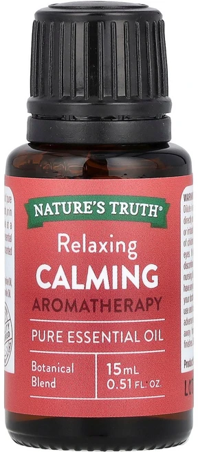 Nature's Truth Pure Essential Oil Relaxing Calming 0.51 fl oz (15 ml) Truth (네이처스 트루스) - 쿠팡