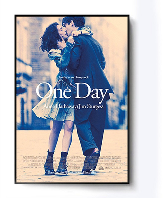 포스터리 프리미엄 아크릴 압축 영화 포스터 액자 감성 영화 아크릴 무프레임 압축 포스터 어바웃타임 비긴어게인 거실 침실 인테리어 소품 집들이 선물, F05-원데이