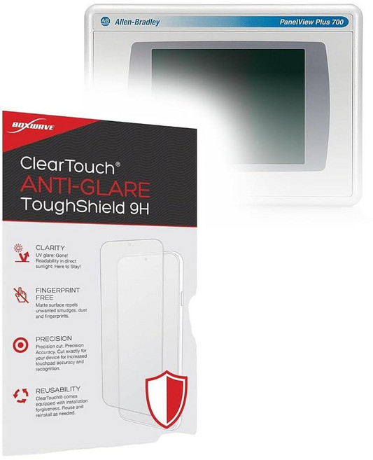 BoxWave Allen Bradley PanelView Plus 6 700과 호환되는 액정보호필름 - ClearTouch 눈부심 방지 터프 쉴드 9H 2팩 눈부심 방지 9H, BoxWave Allen Bradley PanelVie