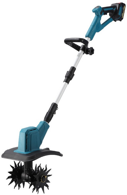 電動鬆土機 鋰電翻土機 耕地刨地挖地除草 農用旋耕機 鬆土器 電動鋤頭, 1個, 無線鋰電旋耕機【裸機】（無電池無充電器）