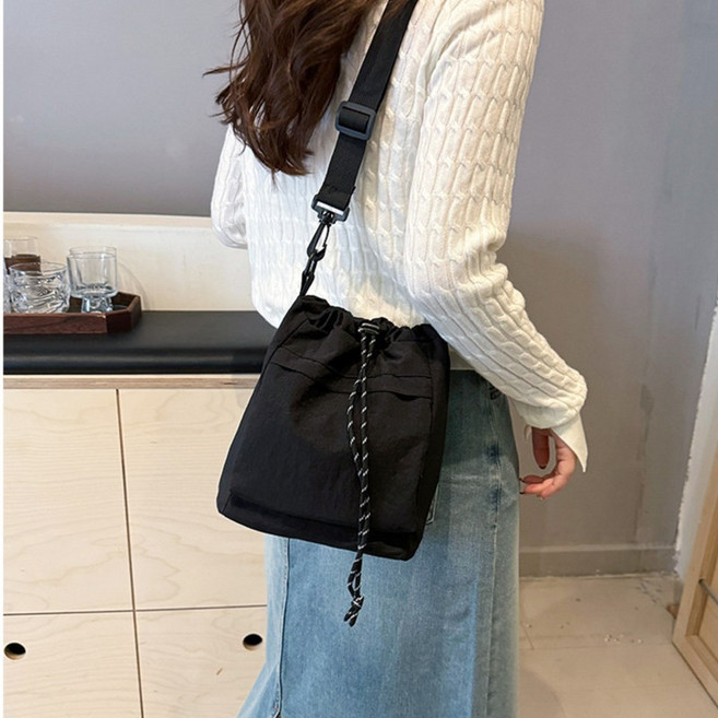 글로우바이 초경량 나일론 복조리 크로스백 숄더겸용