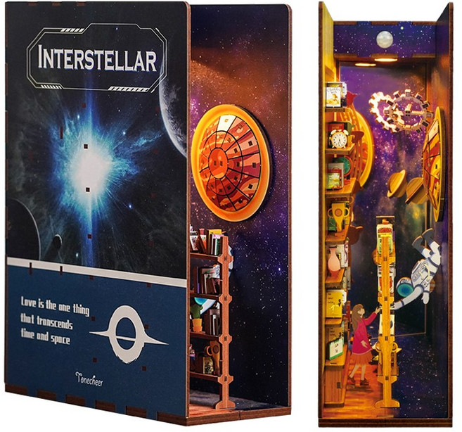 핸즈크라프트 DIY 북엔드 북눅 미니어처 인터스텔라, 1개