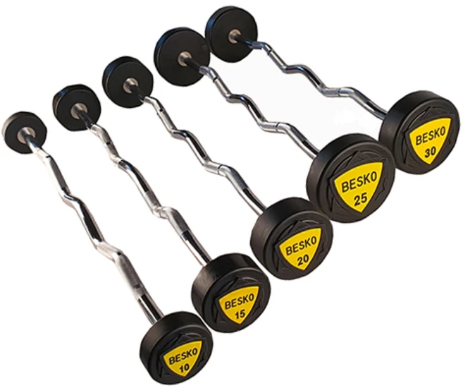 베스코 우레탄 TPU 헬스장 바벨 일자바 컬바 이지바 10~30kg, 1개, 10kg - 쿠팡
