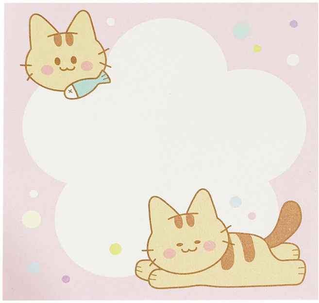 떡메 떡메모지 4종 뜯어쓰는 메모지 메모패드 포스트잇, 고양이, 100매