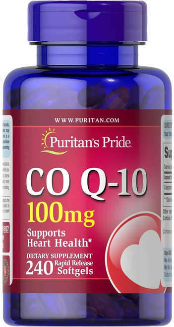 Puritans Pride CoQ10 퓨리탄 프라이드 코큐텐 200mg 240소프트젤 3팩, 240정, 3개