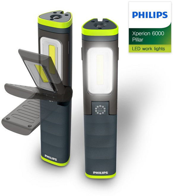 필립스 공식판매점 프로페셔널 엑스페리온 6000 시리즈 LED 작업등 캠핑랜턴 X60 Pillar, 혼합색상, 1개