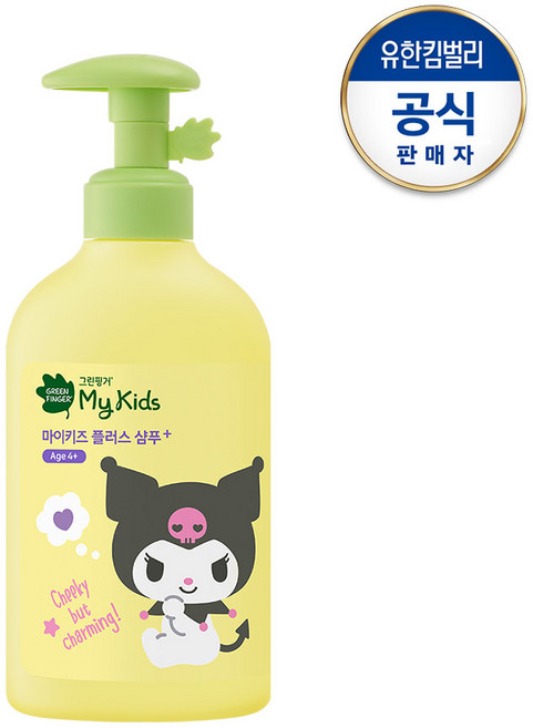 그린핑거 산리오 마이키즈 플러스 샴푸 복숭아향, 320ml, 1개