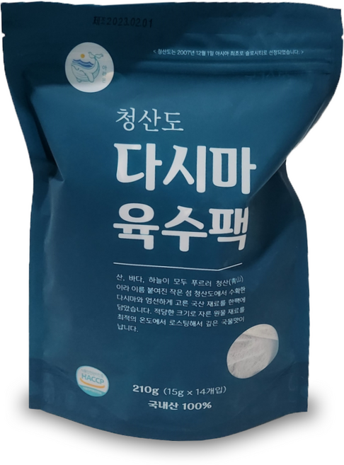 [마마네] 청정 청산도 간편 다시마 육수팩 15g*14, 14개, 15g