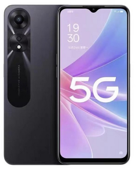 오포 A58 OPPO A58 듀얼심 5G 6.56인치 중국판 알뜰폰 효도폰 키즈폰 256GB, 8GB, 블랙 99프로 새상품급
