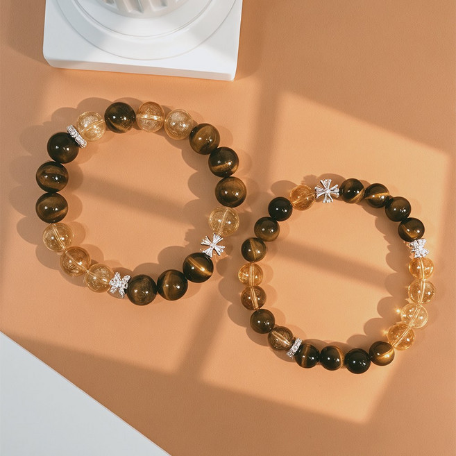 오누이디스플레이 호안석 타이거아이 원석 팔찌 오닉스 재물운 황수정