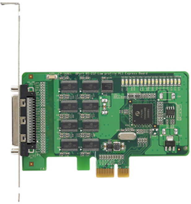 昌運監視器 MOXA 8埠RS-232短版PCIe擴充卡 (不含電纜), 1個, CP-168EL-A w/oCable